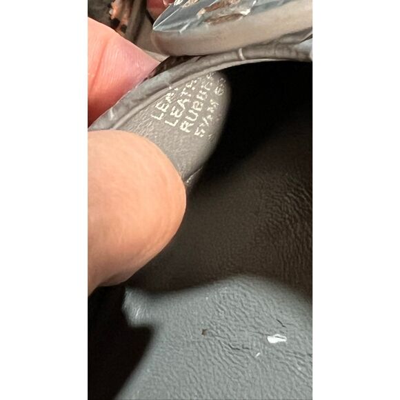 Tory Burch Women's Leather Croc Embossed Minnie Travel Ballet Flats Gray Sz 5.5 - Picture 9 of 9